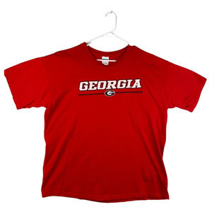Georgia Bulldogs T-Shirt UGA University of Georgia Red Shirt Size XL Gildan A83
